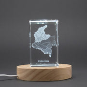 Colombia 3D Engraved Crystal