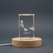 Comoros 3D Engraved Crystal 