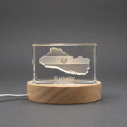 El Salvador 3D Engraved Crystal 