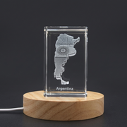Argentina 3D Engraved Crystal 3D Engraved Crystal