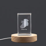 Ireland 3D Engraved Crystal Trophy Award — Made in Canada - Custom Award From A&B Crystal Collection