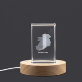 Irlande 3D Gravure Crystal 3D Crystal gravé Crystal / Gift / Decor / Collectible / Souvenir