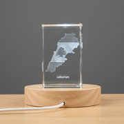 Lebanon 3D Engraved Crystal 