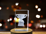 Australian Open Crystal Trophy Keepsake Fun Sports Gift for Tennis Fans A&B Crystal Collection