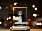 Vince Lombardi Trophy Engraved Crystal for Football Decor | Engraved Super Bowl Championship Award A&B Crystal Collection