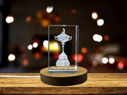 The Ryder Cup trophy Sports 3D Engraved Crystal Gift