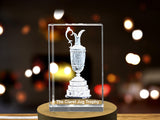 The Claret Jug trophy Sports 3D Engraved Crystal Gift A&B Crystal Collection