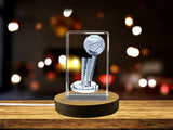 The Larry O'Brien Championship Trophy Sports 3D Engraved Crystal Gift