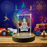 Le joueur d'escrime 3D gravuré cristal 3D Gerrave Crystal KeepSake / Gift / Decor / Collectible / Souvenir