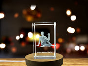 Yoga Pose Crystal Sculpture With Recognition - Handcrafted Seated Twist Art For Wellness