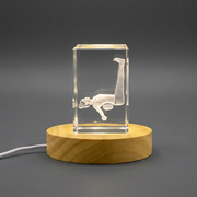 yoga legs up pose 3D Crystal Art Keepsake