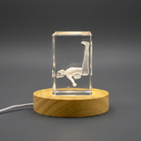 yoga legs up pose 3D Crystal Art Keepsake