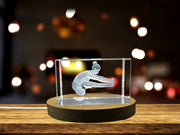 Yoga Pose Crystal Statue - Recognition of Head To Knee Flexibility and Calmness, Gift for Yoga Lovers