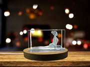 Yoga Pigeon Pose Crystal Sculpture for Mindfulness Decoration - Recognition