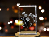 Daisy Flower 3D Engraved Crystal 3D Engraved Crystal Keepsake/Gift/Decor/Collectible/Souvenir A&B Crystal Collection