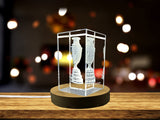 Copa America Trophy Replica 3D Engraved Crystal Figurine Collectible With LED Base And Gift Box Recognition - Custom Award From A&B Crystal Collection