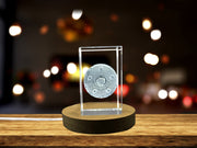 Recognition of Exquisite Crystal Bundesliga Trophy Replica | 3D Engraved Gift for Football Fans