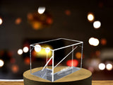 Javelin Thrower 3D Engraved Crystal Award - Elegant Desktop Trophy for Javelin Throwers A&B Crystal Collection