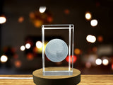 Crystal Core Recognition Exercise Ball Sculpture - Handcrafted Laser-Engraved Art in Premium Crystal - Custom Award From A&B Crystal Collection