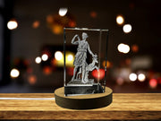 Artemis 3D Gravure de cristal de cristal / cadeau / décor / à collectionneur / souvenir