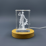 Artemis 3D Engraved Crystal Keepsake Award - Recognition of Animal Elegance in Home Decor - Custom Award From A&B Crystal Collection