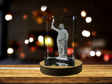 Zeus 3D Engraved Crystal Keepsake - Greek God Inspired Home Decor & Gift A&B Crystal Collection