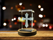 Christian Cross| 3D Engraved Crystal