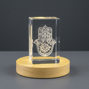 Khomsa| 3D Engraved Crystal 