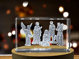 A Night of Wonder | Christmas Crib 3D Engraved Crystal A&B Crystal Collection