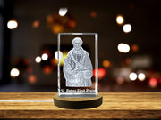 St. Peter 3D Engraved Crystal Sculpture | Made in Canada - Sizes: 3x2, 3x3.5, 3x5, 4x6, 6x8