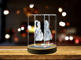 St. Rose of Lima Religious 3D Engraved Crystal - Made in Canada - Serene Spirit - Free LED Base A&B Crystal Collection