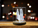 St. Bernadette | Lourdes Souvenir Gift | Religious 3D Engraved Crystal A&B Crystal Collection