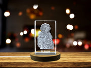 St. Agnes | Saint patron de Purity Gift | Crystal gravé 3D religieux