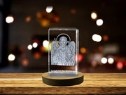 St. Gabriel, the Archangel| Patron Saint of Communication Gift | Religious 3D Engraved Crystal