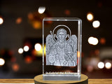 St. Gabriel, the Archangel| Patron Saint of Communication Gift | Religious 3D Engraved Crystal A&B Crystal Collection