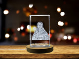 St. Kateri Tekakwitha 3D Engraved Crystal | First Native American Saint Gift