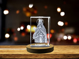 St. Elizabeth | Religious 3D Engraved Crystal A&B Crystal Collection