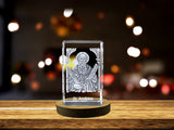 St. Andrew crystal 3D Engraved Crystal - Patron Saint of Fishermen and Russia A&B Crystal Collection