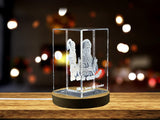 St. James the Greater| Patron Saint of Spain and Pilgrims Gift | Religious 3D Engraved Crystal A&B Crystal Collection