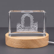 Personalized 3D Engraved Crystal Trophy Award Wedding — Made in Canada