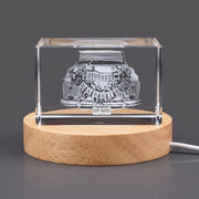 Just Married 3D Engraved Crystal Wedding Car Recognition — Made in Canada