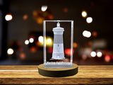 A Beacon of Hope | Marine lighthouse 3d engraved crystal A&B Crystal Collection