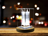 A Beacon of Hope | Marine lighthouse 3d engraved crystal A&B Crystal Collection