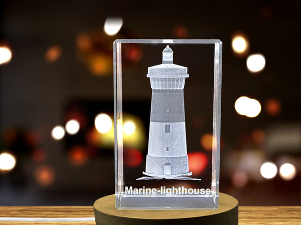 Lighthouse 3D Crystal Trophy Award – AB Crystal Collection