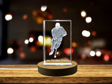 Ice Hockey Player 3D Engraved Crystal 3D Engraved Crystal Keepsake/Gift/Decor/Collectible/Souvenir