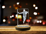 Rugby Player 3D Engraved Crystal 3D Engraved Crystal Keepsake/Gift/Decor/Collectible/Souvenir