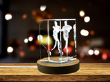 Rugby Player 3D Engraved Crystal 3D Engraved Crystal Keepsake/Gift/Decor/Collectible/Souvenir A&B Crystal Collection