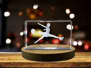 Figure Skating Player 3D Engraved Crystal 3D Engraved Crystal Keepsake/Gift/Decor/Collectible/Souvenir