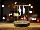 Cross Country Player 3D Engraved Crystal 3D Engraved Crystal Keepsake/Gift/Decor/Collectible/Souvenir A&B Crystal Collection