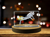 Diving Player 3D Engraved Crystal | 3D Engraved Crystal Keepsake A&B Crystal Collection